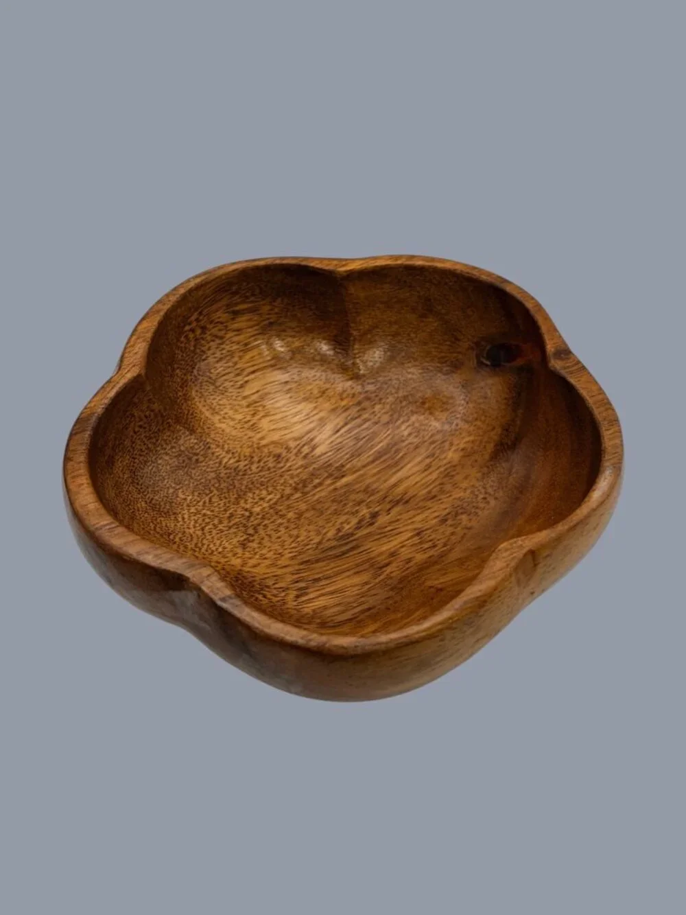Vintage Monkeypod Wood Bowls Set of 3– Handcrafted Philippines Serving Bowls